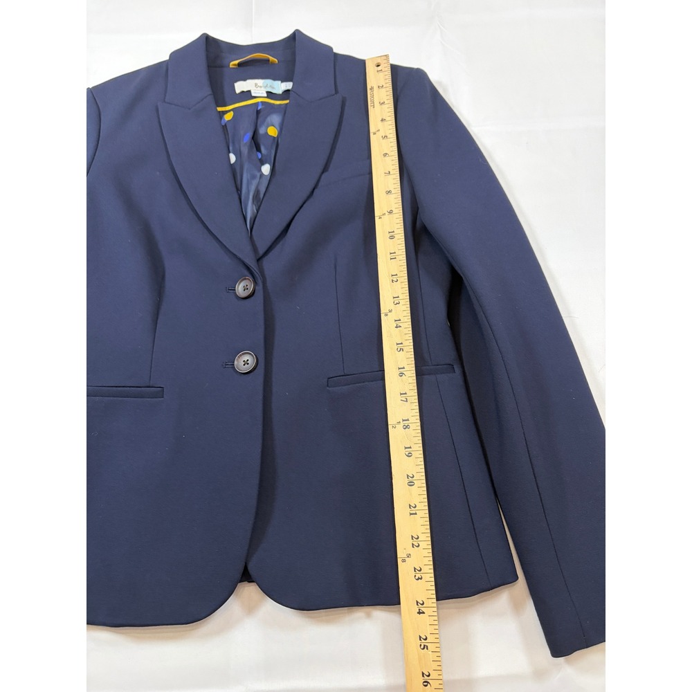 Boden Womens Navy Blue Two Piece Pant Suit Blazer Flare Trousers NEW - Picture 7 of 16